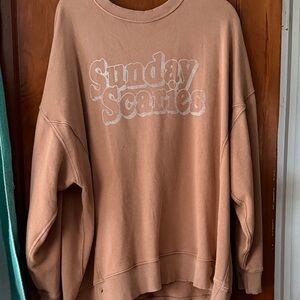 Aerie Tan Crew Neck Sweater